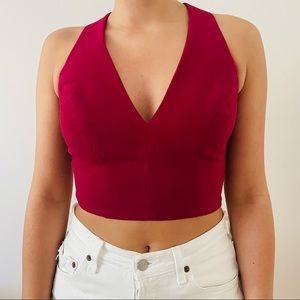 Dark Magenta Corset Top